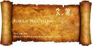 Kukta Mónika névjegykártya