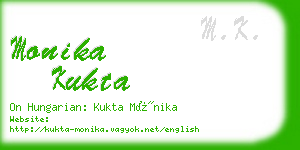monika kukta business card